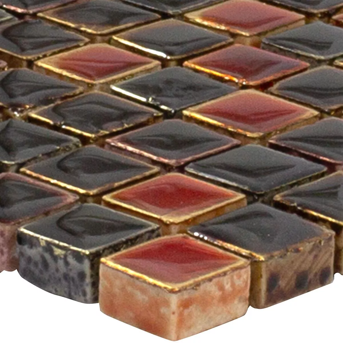 Piatră Naturală Plăci De Mozaic Firestone Roșu Mix