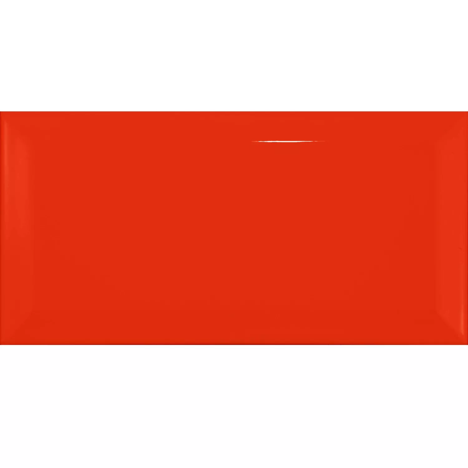 Tigla de metrou Roșu Strălucitor 7,5x15 cm Fațetă Pitcox Rojo