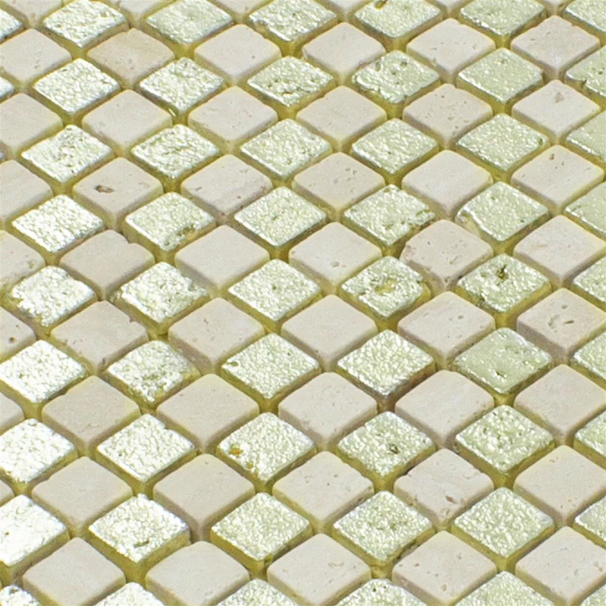 Marmură Mozaic Din Piatra Naturala Gresie Antika Mix Aur Cremă