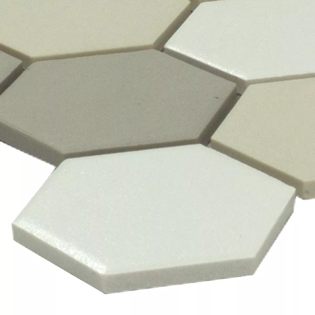 Ceramică Tiglă De Mozaic Hexagon Bern Bej Gri