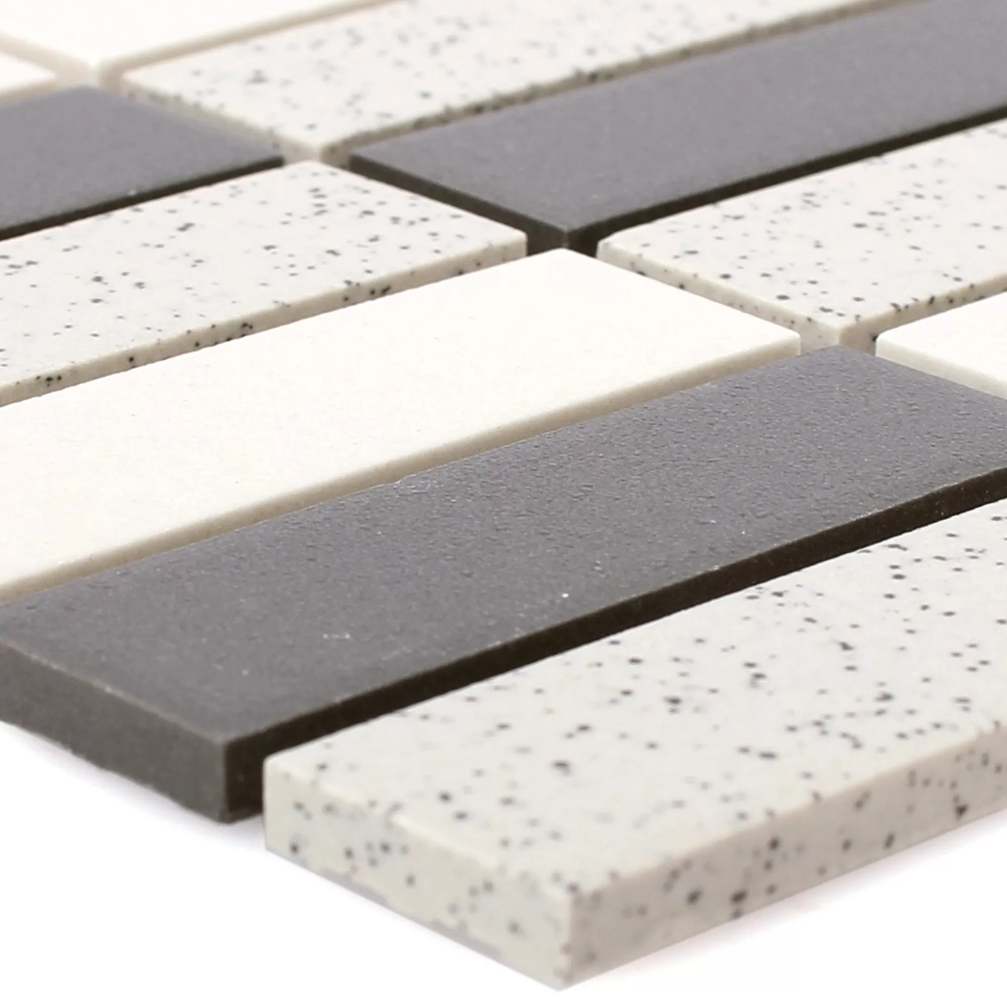 Ceramică Plăci De Mozaic Monforte Negru Gri Tijă