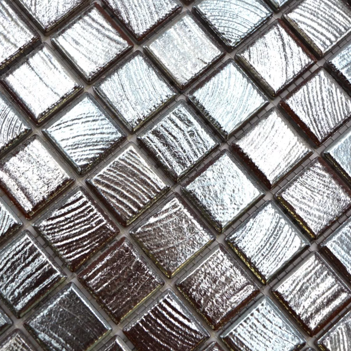 Ceramică Plăci De Mozaic Oraklia Argint