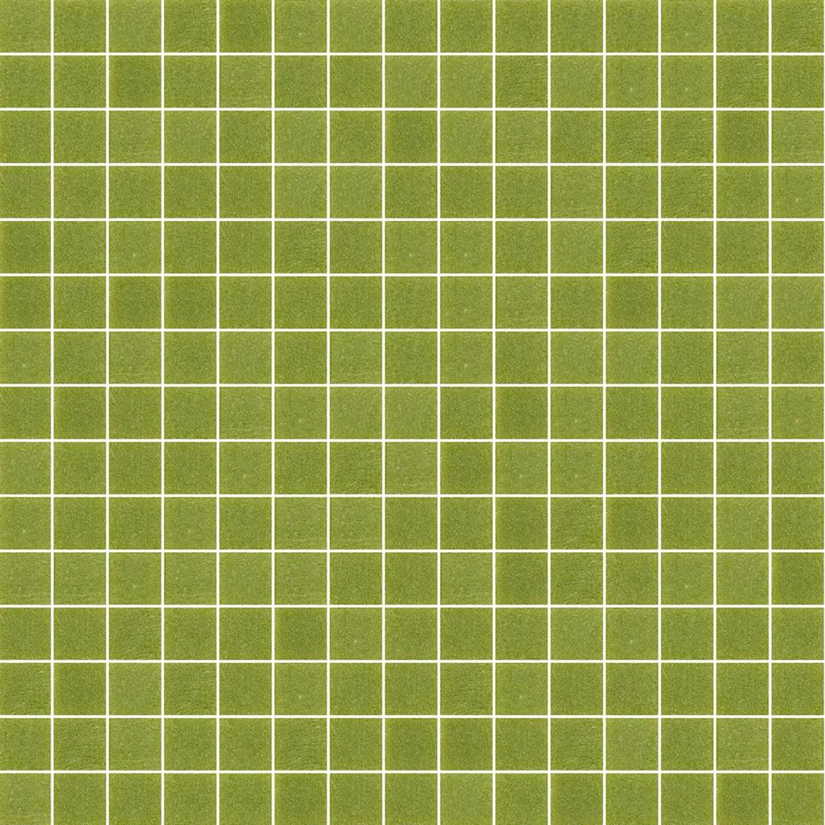 Mozaic De Sticlă Tiglă Trend-Vi Vitreo 109 Verde Măsliniu 20x20mm