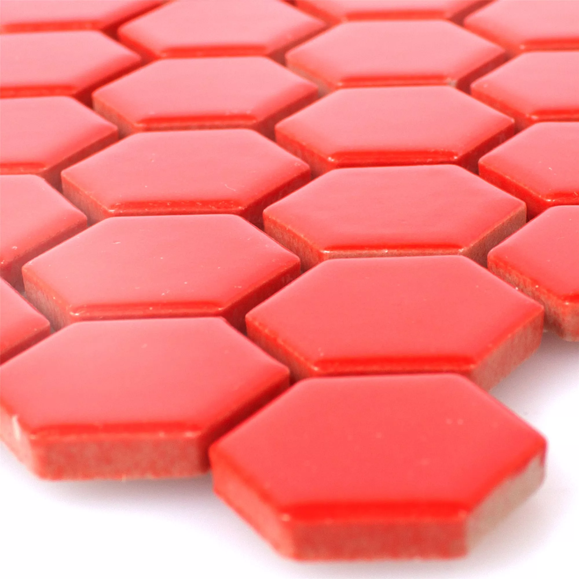 Ceramică Plăci De Mozaic Zenon Roșu Strălucitor