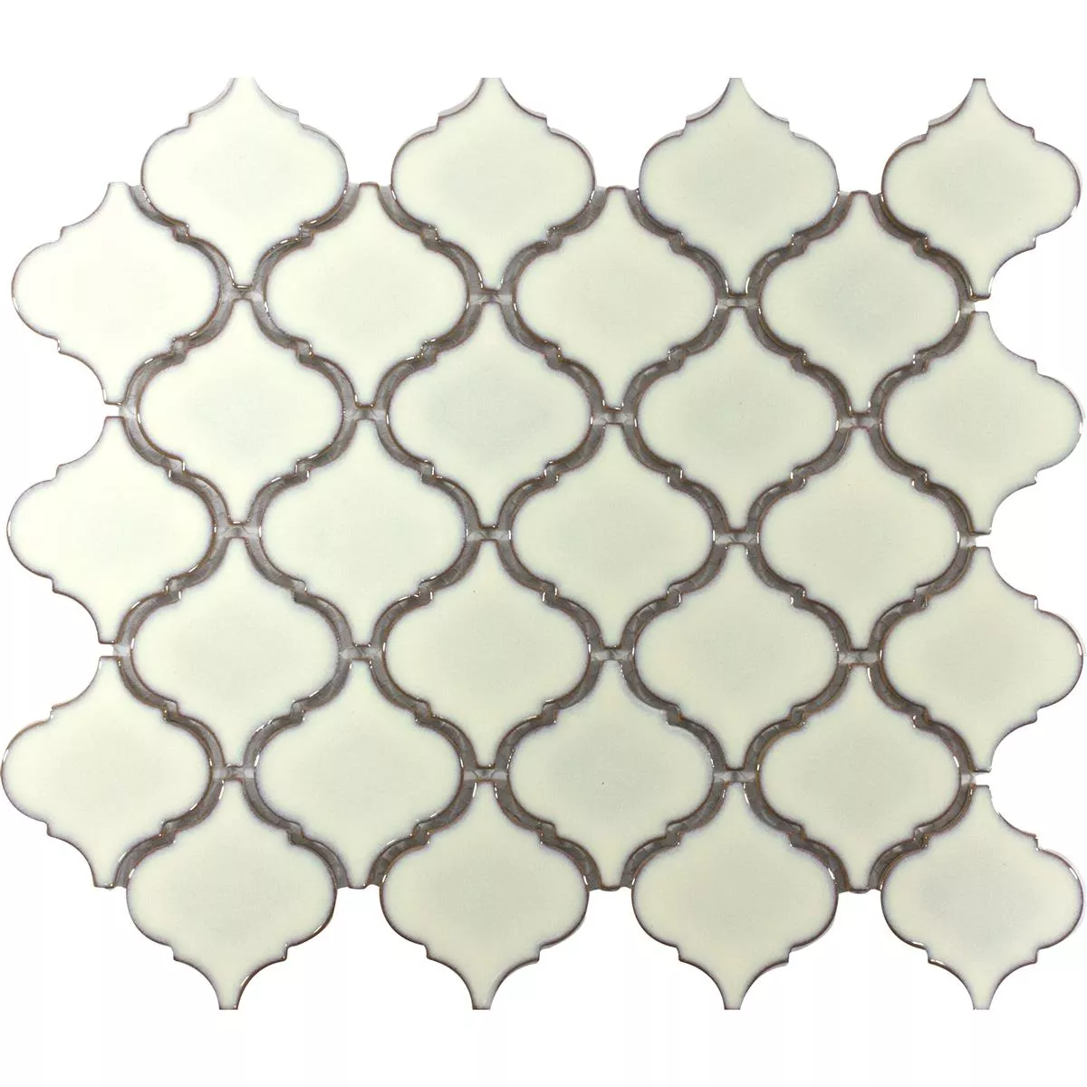 Ceramică Plăci De Mozaic Asmara Arabesque Alb