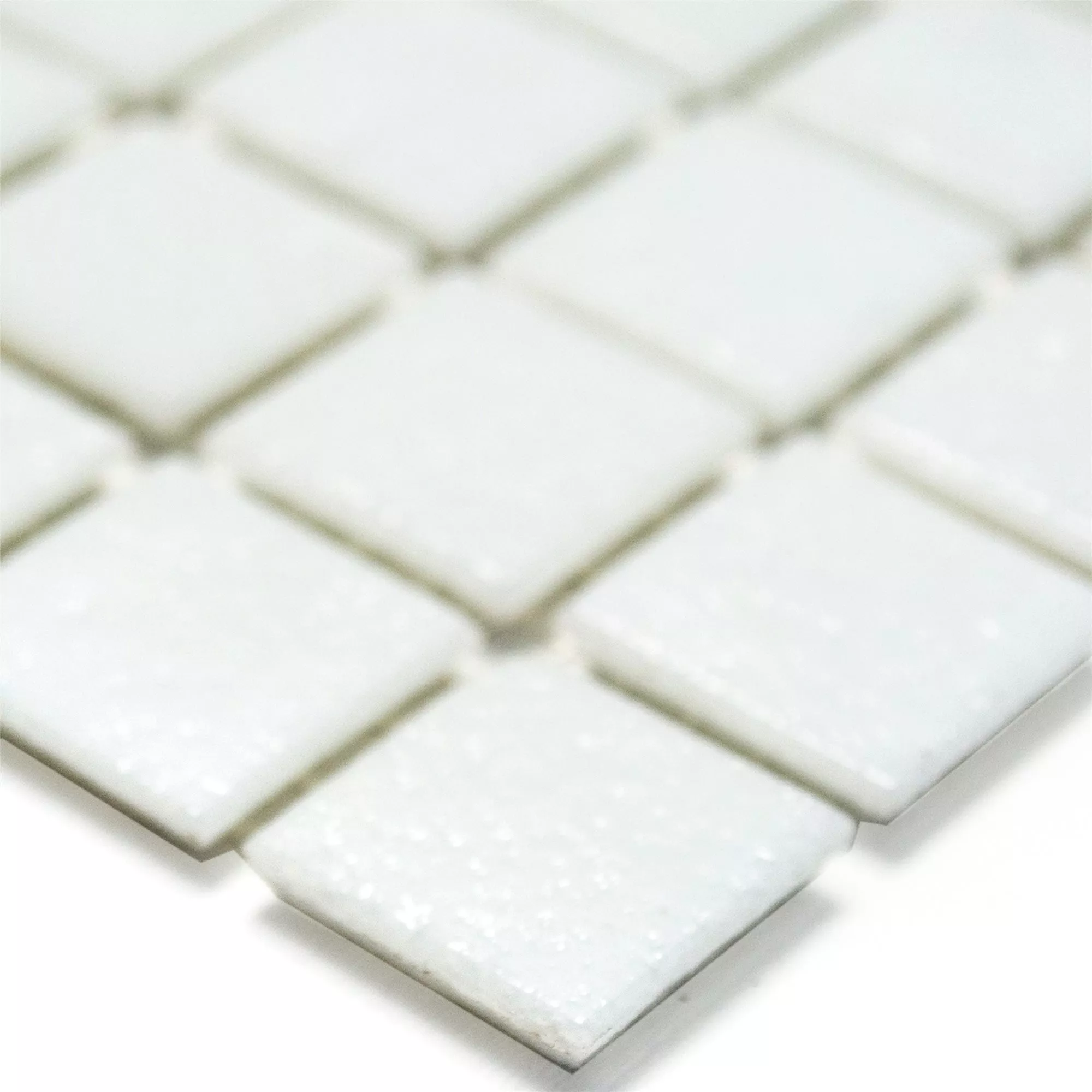 Mozaic De Sticlă Gresie Alb Uni 20x20x4mm Mozaic De Sticlă Gresie Alb Uni 20x20x4mm