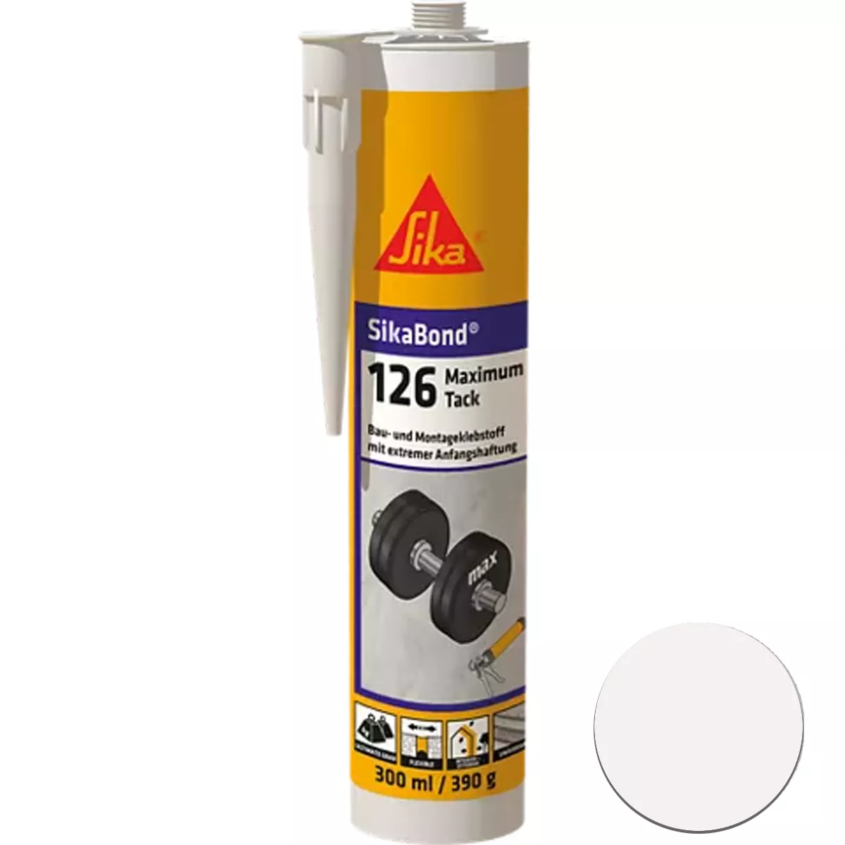 Sikabond-126 Adeziv Elastic Maximum Tack Alb 300 ml