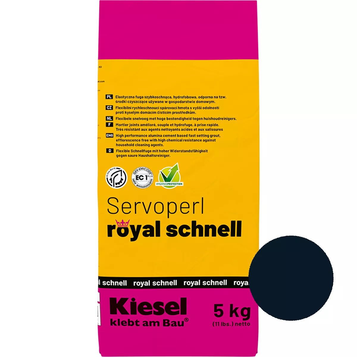 Compus pentru îmbinări Servoperl Royal Quick Velvet Black 5 kg