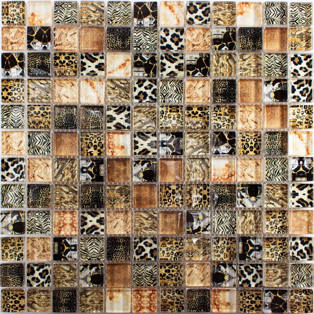 Mozaic De Sticlă Gresie Safari Maro 23