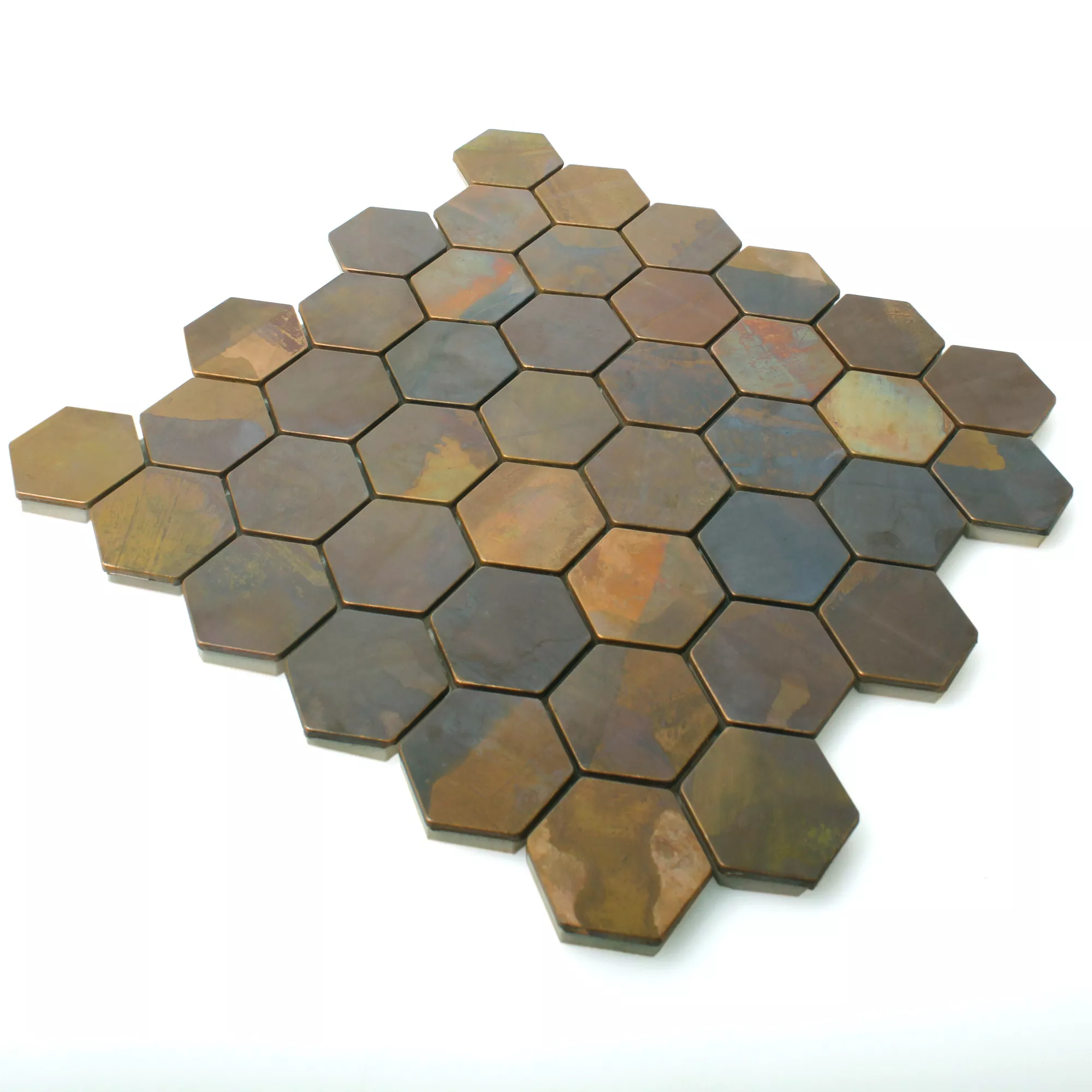 Plăci De Mozaic Cupru Merkur Hexagon Maro 48