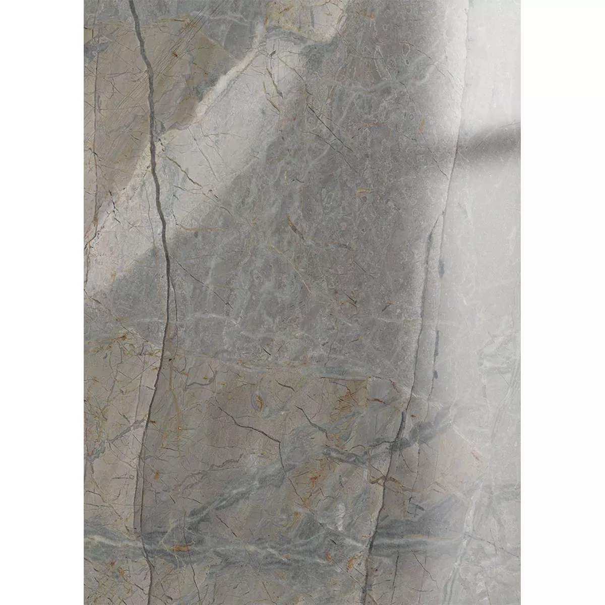 Gresie Ancona Aspect De Marmură Gri Lustruit Strălucitor 60x120cm