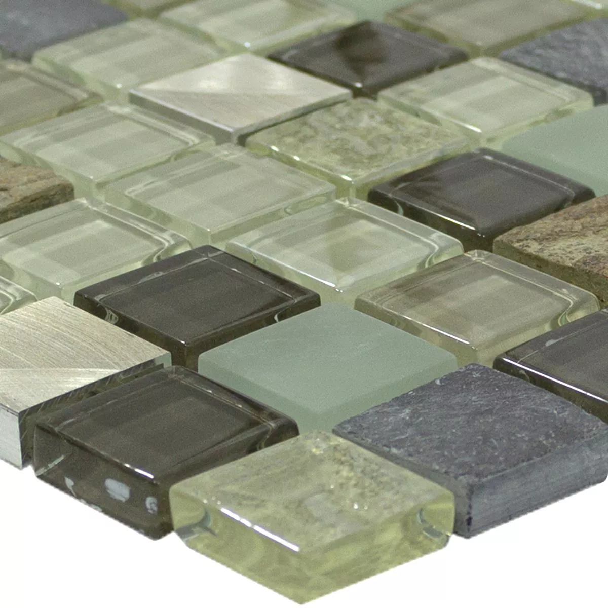 Sticlă Piatră Naturală Aluminiu Tiglă De Mozaic Konoha Bej Maro