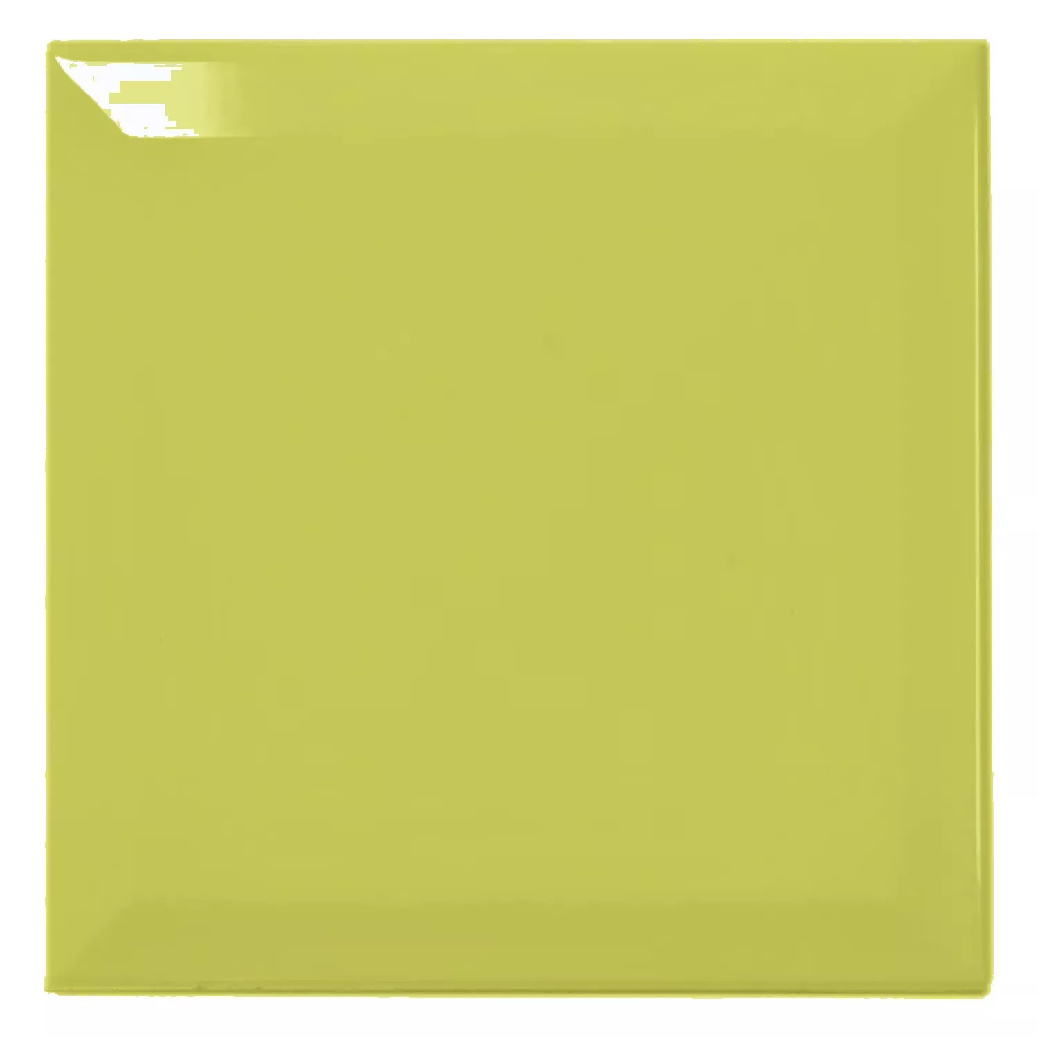 Tigla de metrou Verde Strălucitor 15x15 cm Fațetă Eris Pistacho