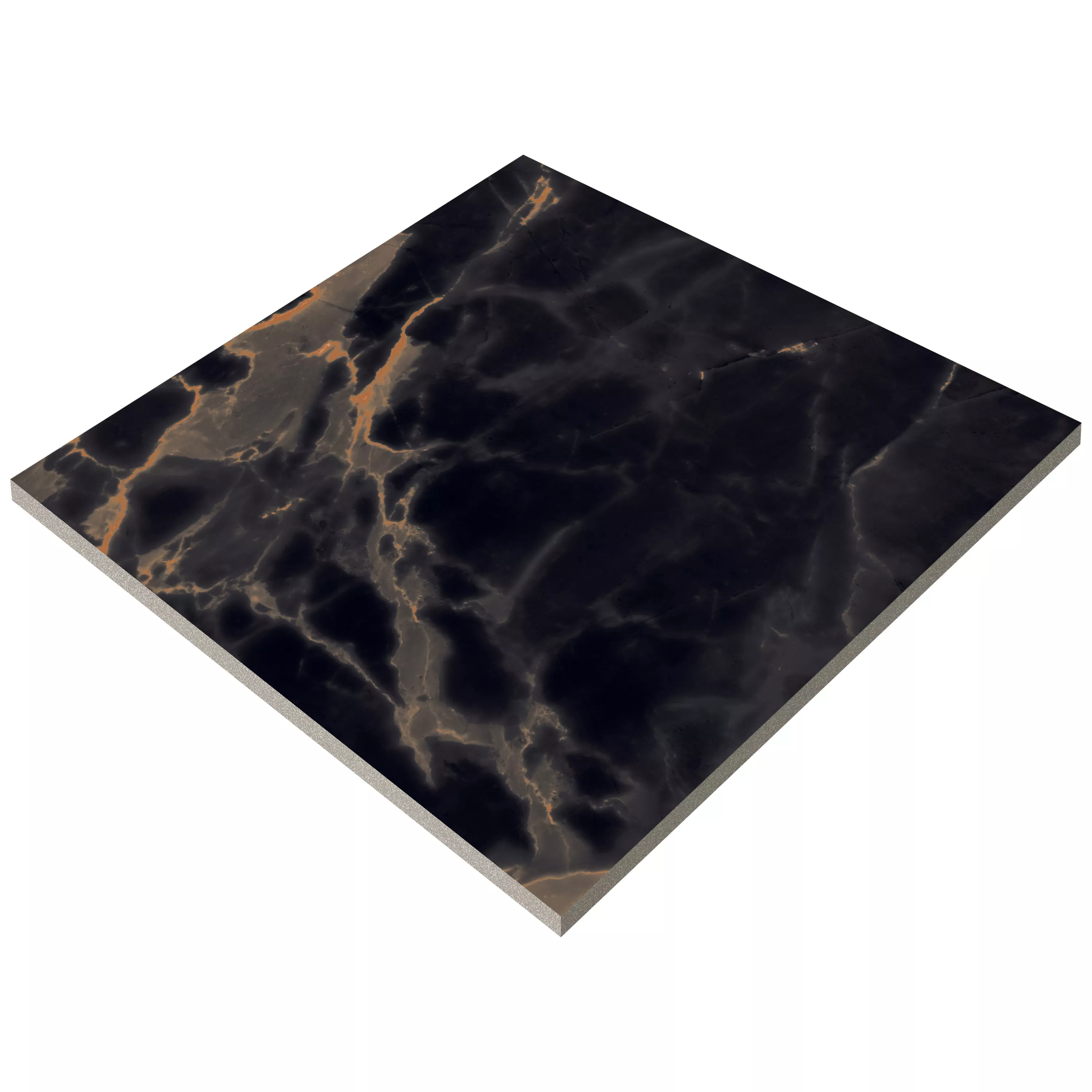 Gresie Livingstone Negru Aur Lustruit 120x120cm