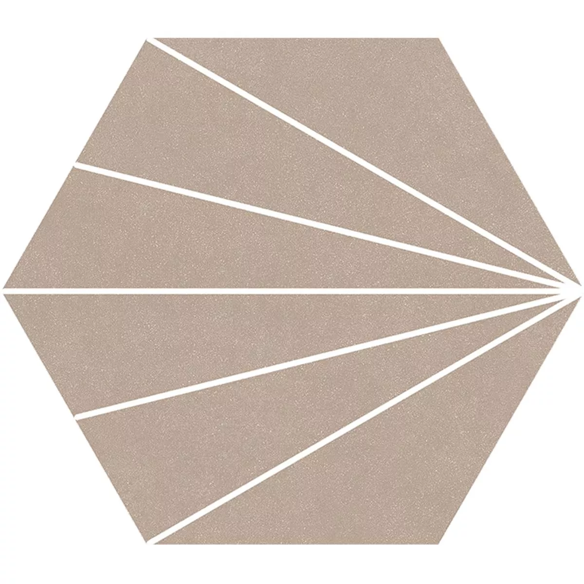 Gresie Portelanata Gresie Millennium Hexagon 3D Optica Taupe 22,5 x 25,9cm
