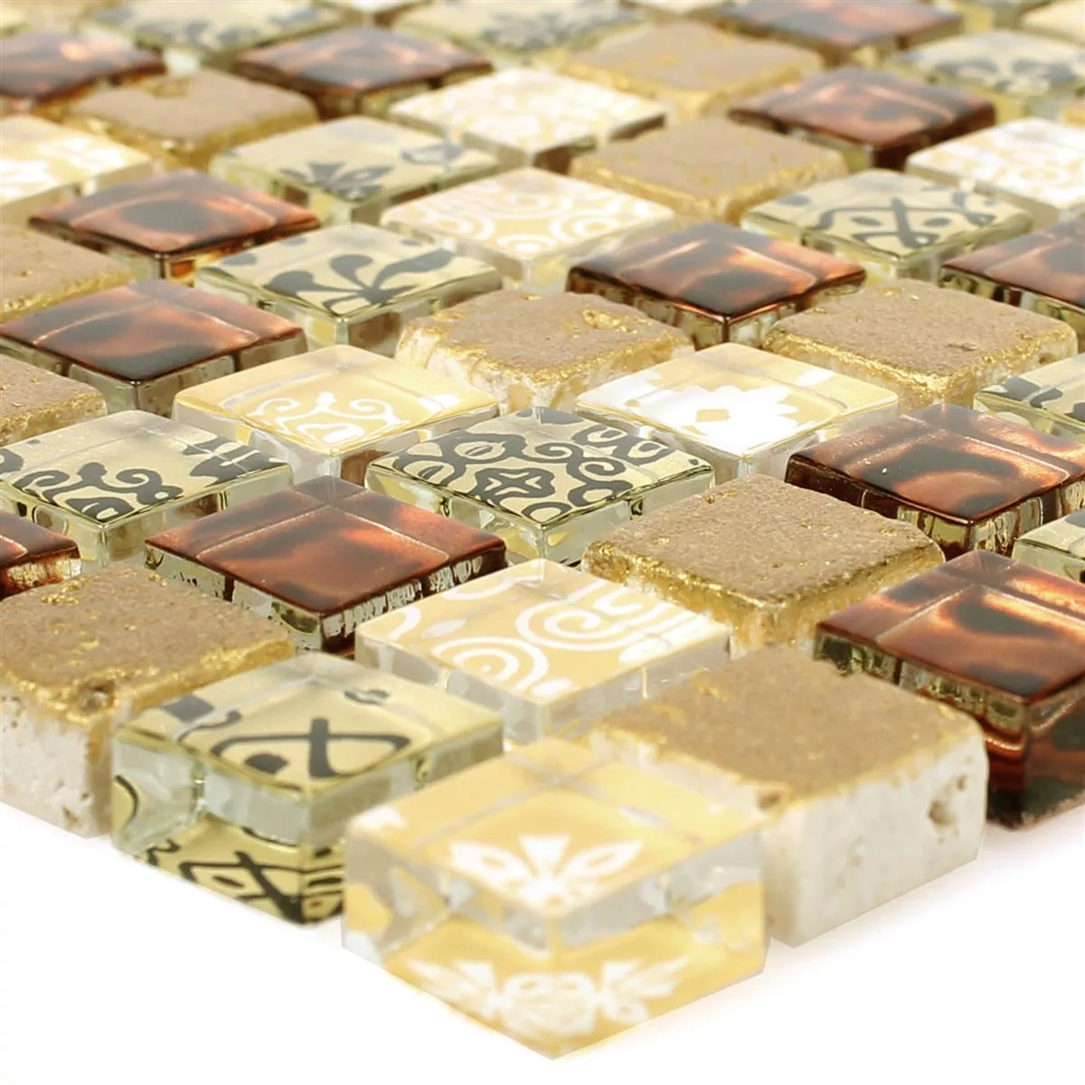 Sticlă Răşină Plăci De Mozaic Diemel Bej Roșu Sticlă Răşină Plăci De Mozaic Diemel Bej Roșu