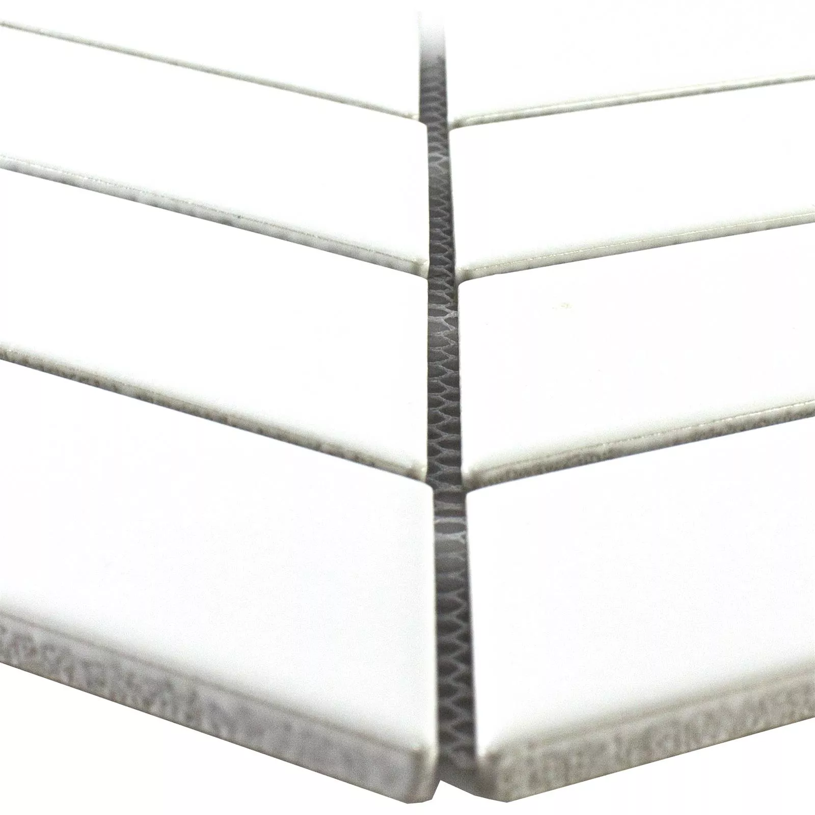 Ceramică Tiglă De Mozaic Artesia Os de Hering Alb Înghețată Ceramică Tiglă De Mozaic Artesia Os de Hering Alb Înghețată