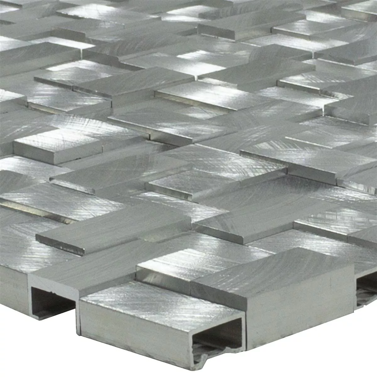 Model din Aluminiu Metal Plăci De Mozaic Quantum Argint