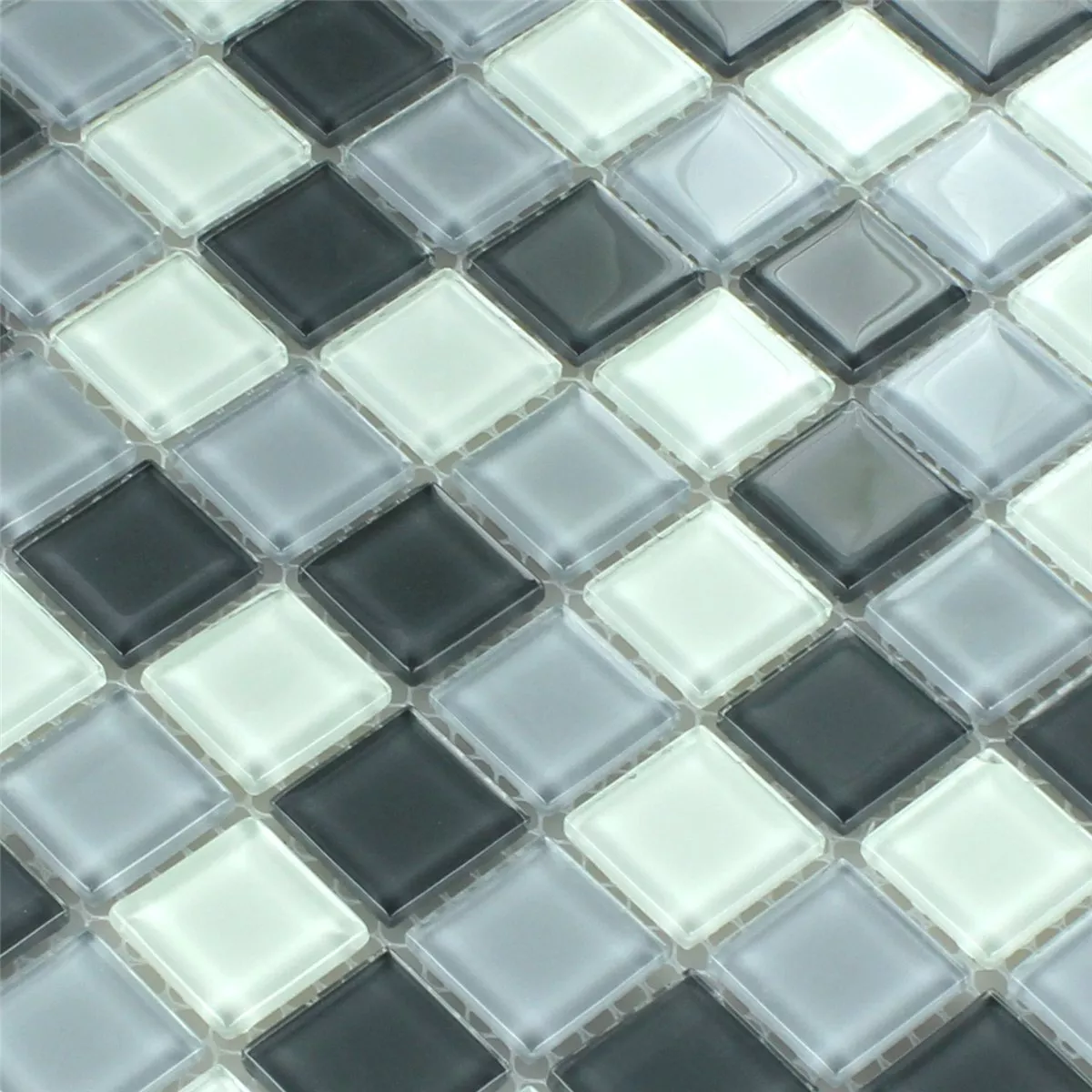 Mozaic De Sticlă Gresie Gri Mix 25x25x4mm