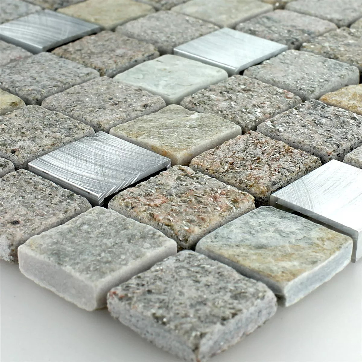 Plăci De Mozaic Cuarțit Alu Piatră Naturală 23x23x8mm Plăci De Mozaic Cuarțit Alu Piatră Naturală 23x23x8mm