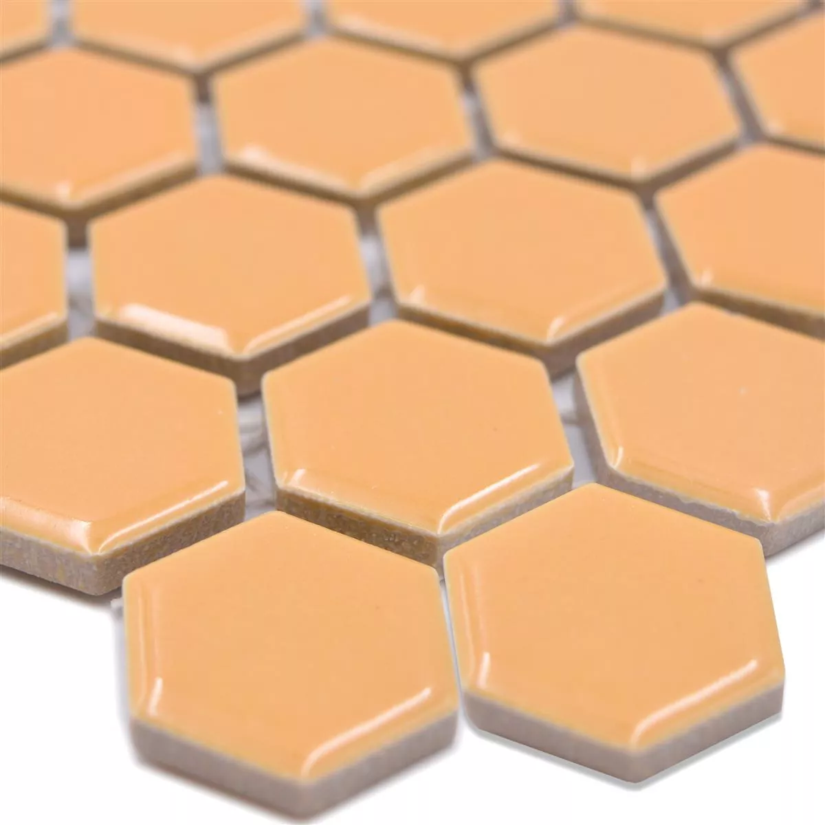 Mozaic Ceramic Salomon Hexagon Ocru Portocale H23