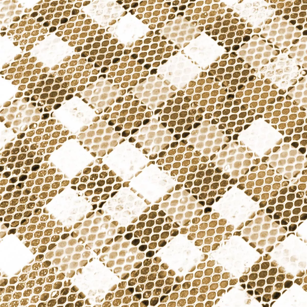 Sticlă Marmură Plăci De Mozaic Majestic Maro Aur