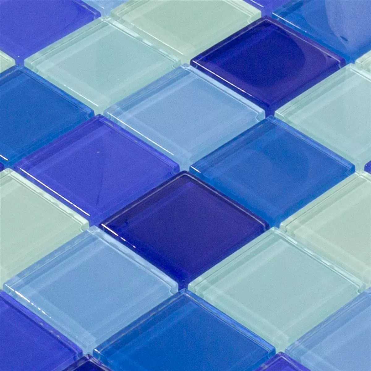 Mozaic De Sticlă Gresie Glasgow Albastru Mix