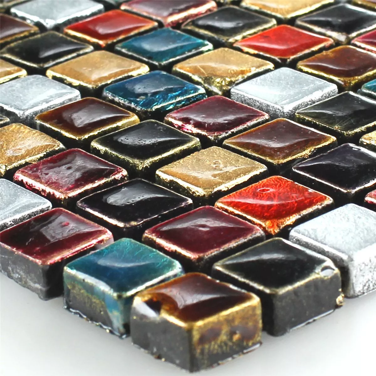 Plăci De Mozaic Sticlă Colorat Mix 15x15x8mm