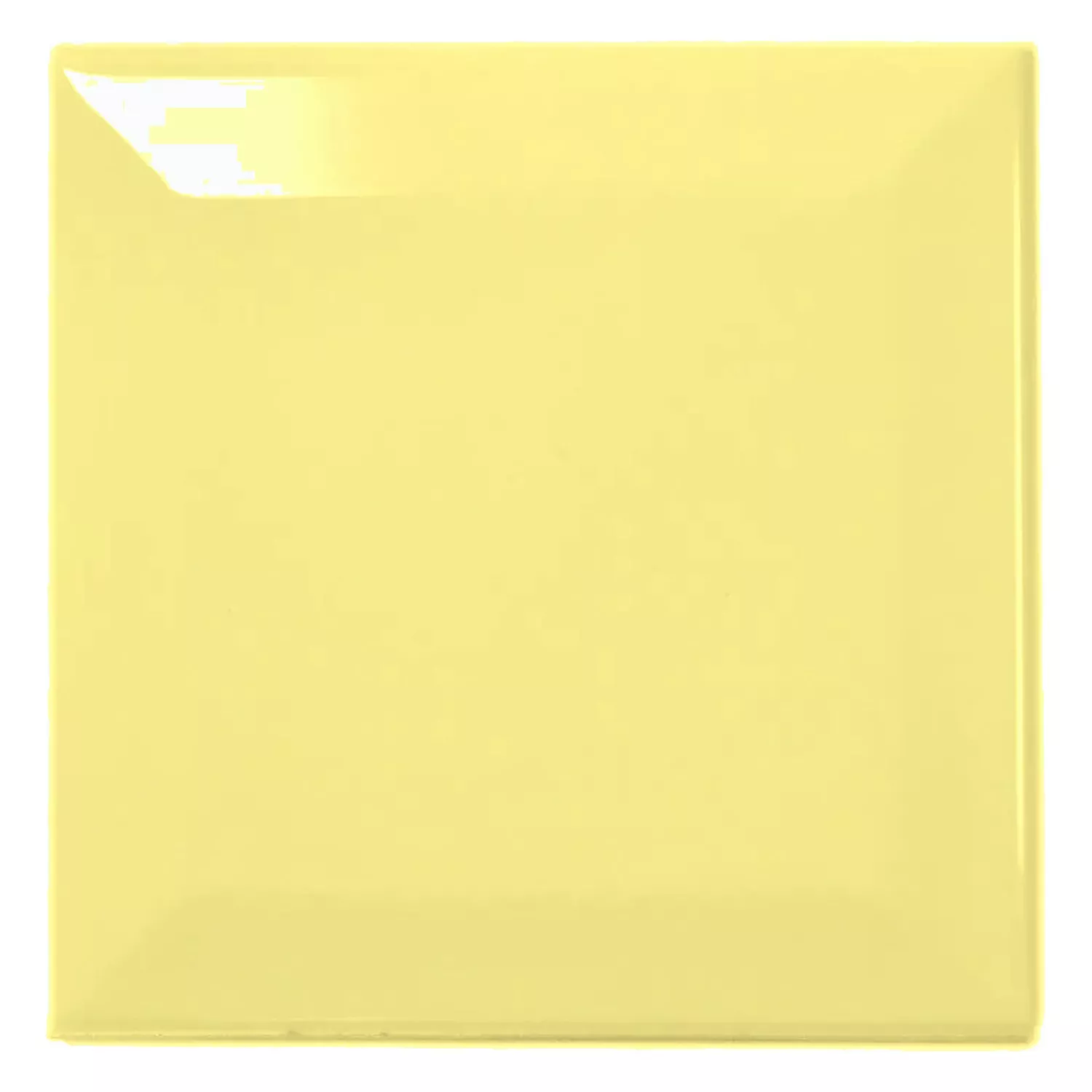 Tigla de metrou Galben Strălucitor 10x10 cm Fațetă Catarina Amarillo