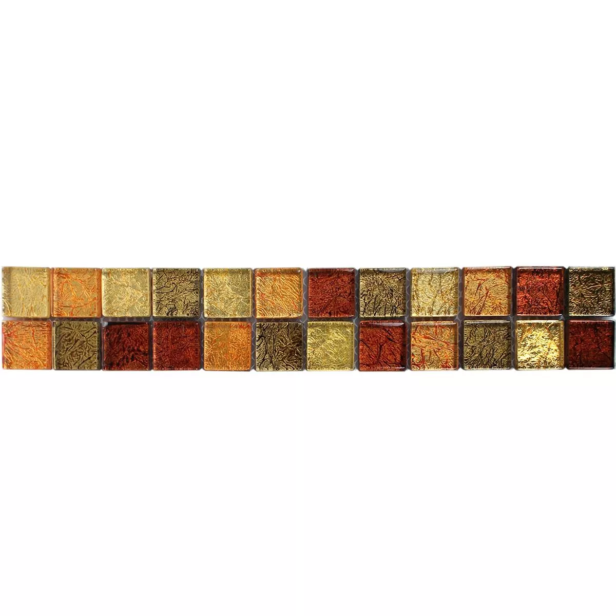 Mozaic De Sticlă Gresie Frontieră SantaFe Aur Portocale Q23