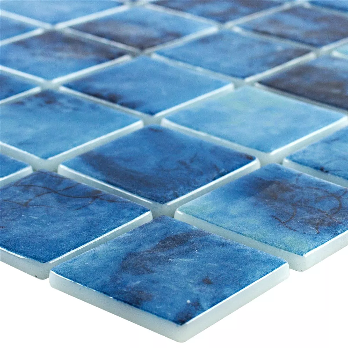 Mozaic Din Sticlă Pentru Piscină Baltic Albastru 38x38mm