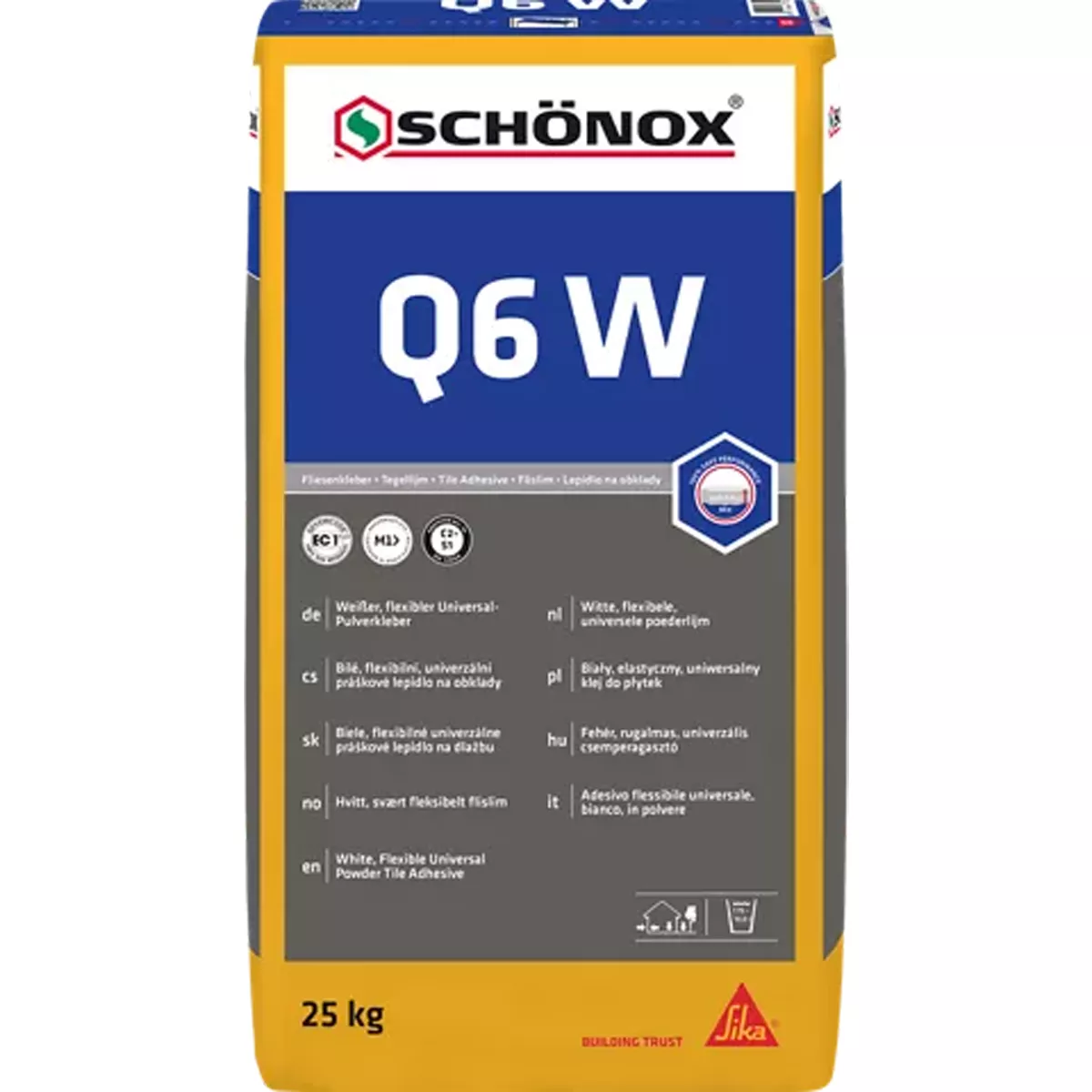 Adeziv pentru faianță Schönox Q6 W (perete și podea) adeziv universal (25 kg) (alb)