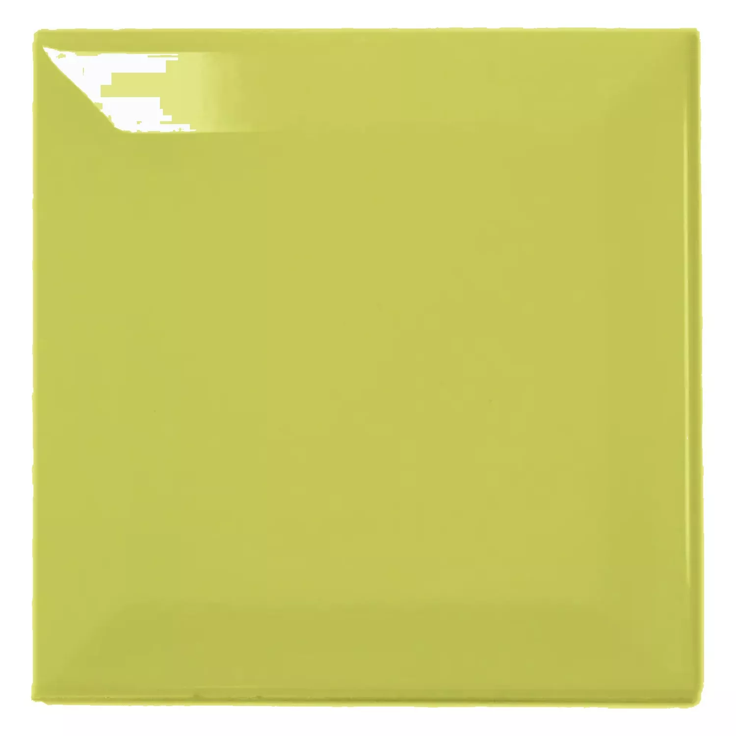 Tigla de metrou Verde Strălucitor 10x10 cm Fațetă Catarina Pistacho