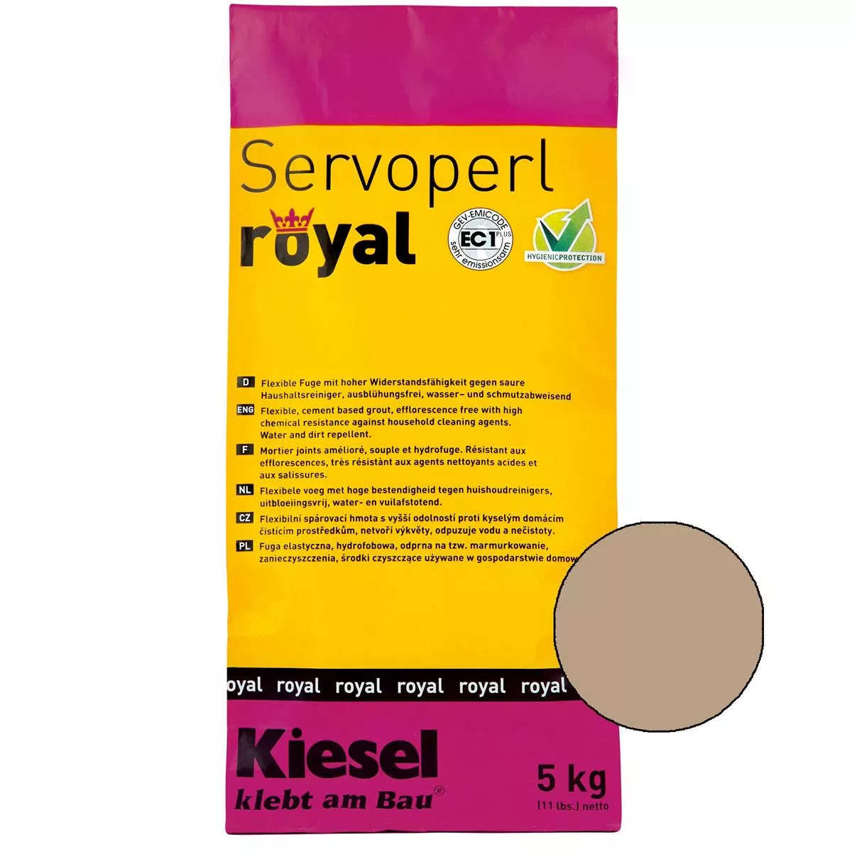 Kiesel Servoperl royal - compus pentru rosturi - 5 kg nisip de deșert