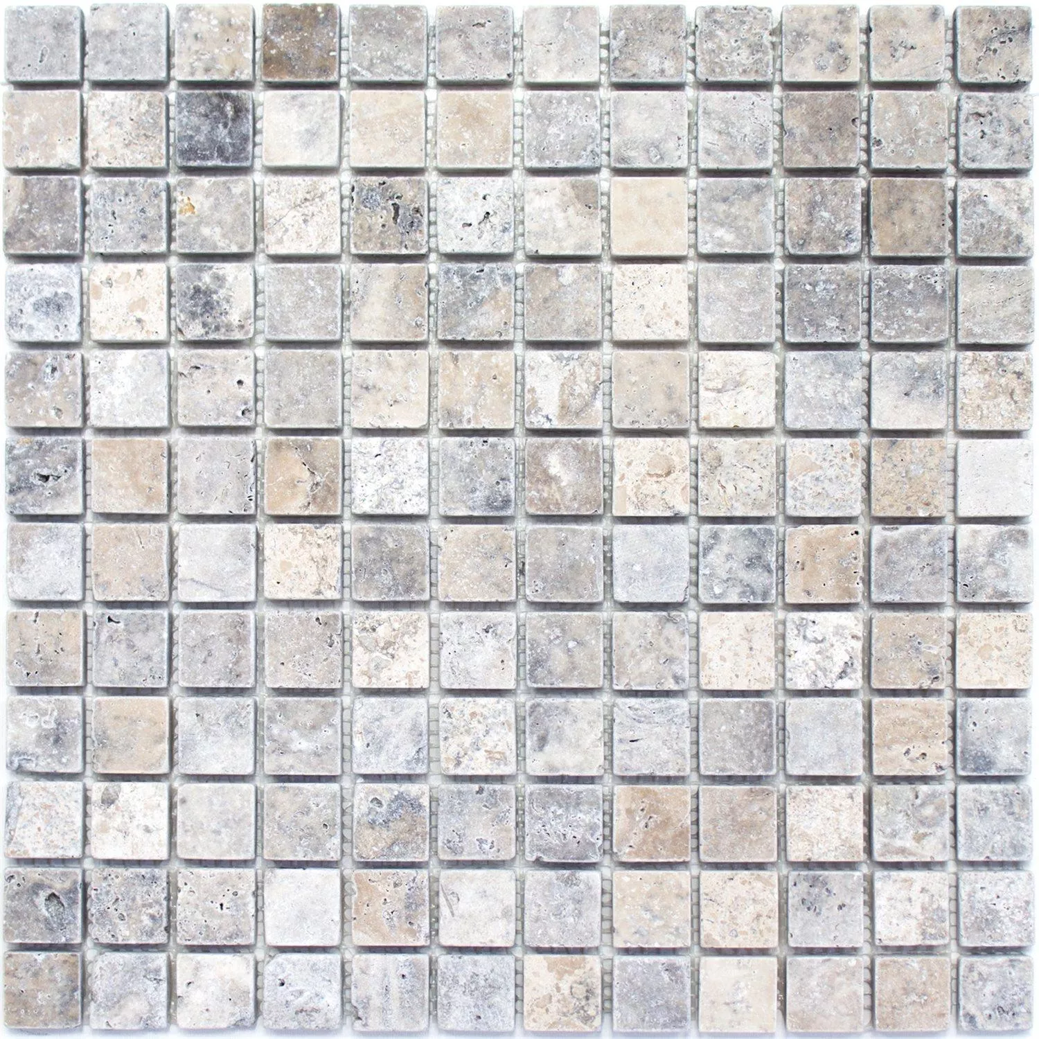 Plăci De Mozaic Travertin Nestor Argint 23