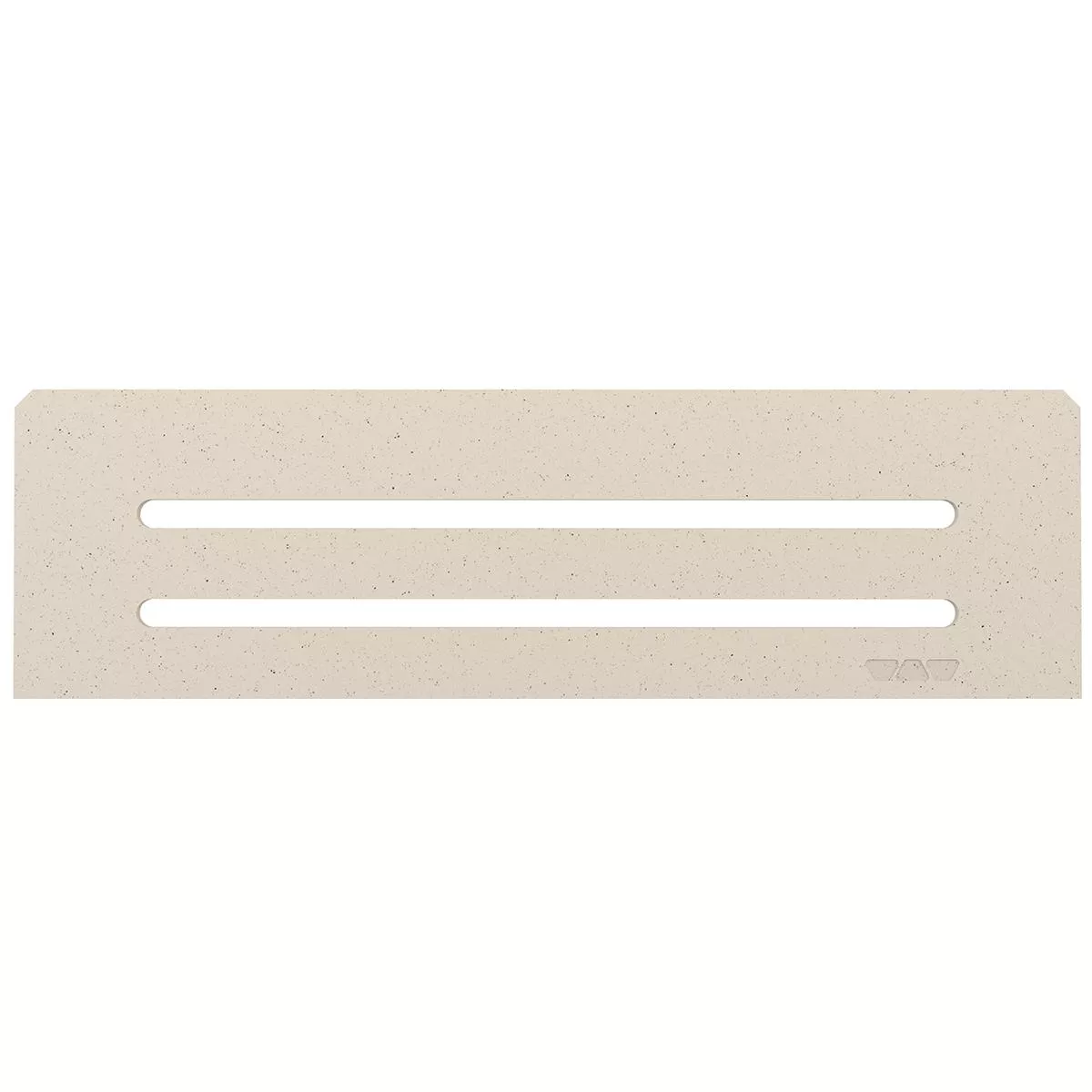 Raft de perete nișă Schlüter dreptunghiular 30x8.7cm Wave ivory