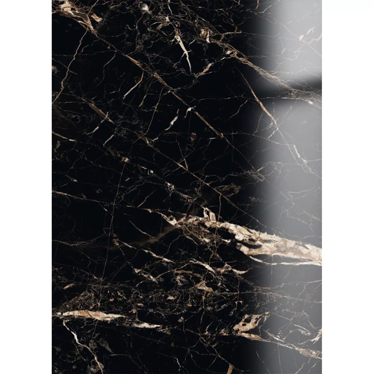 Gresie Trento Aspect De Marmură Negru Aur Lustruit Strălucitor 60x120cm Gresie Trento Aspect De Marmură Negru Aur Lustruit Strălucitor 60x120cm