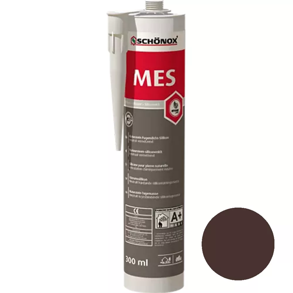 Schönox MES Sigilant pentru rosturi din marmură, silicon, Bali, maro, 300 ml