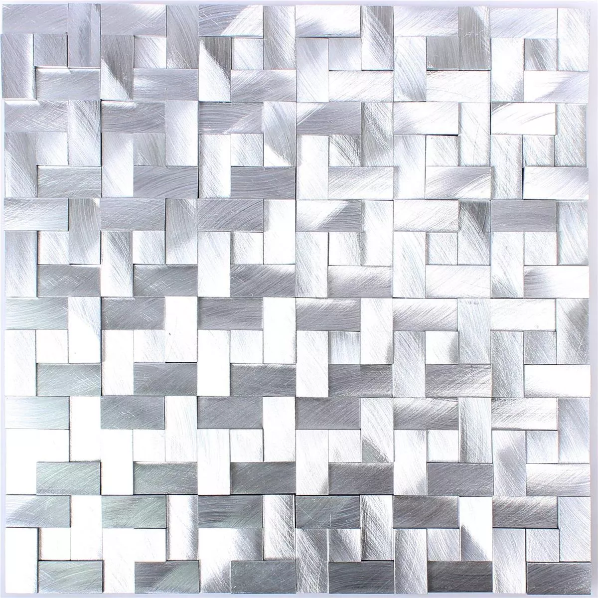 Plăci De Mozaic Aluminiu Metal Elvis 3D Argint