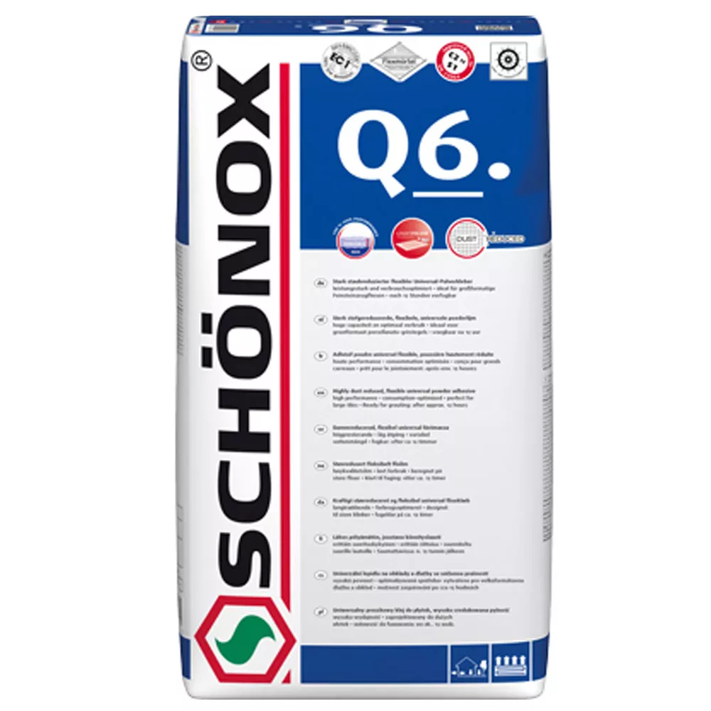 Adeziv pentru faianță Schönox Q6 - (perete și podea) adeziv universal (25 kg)
