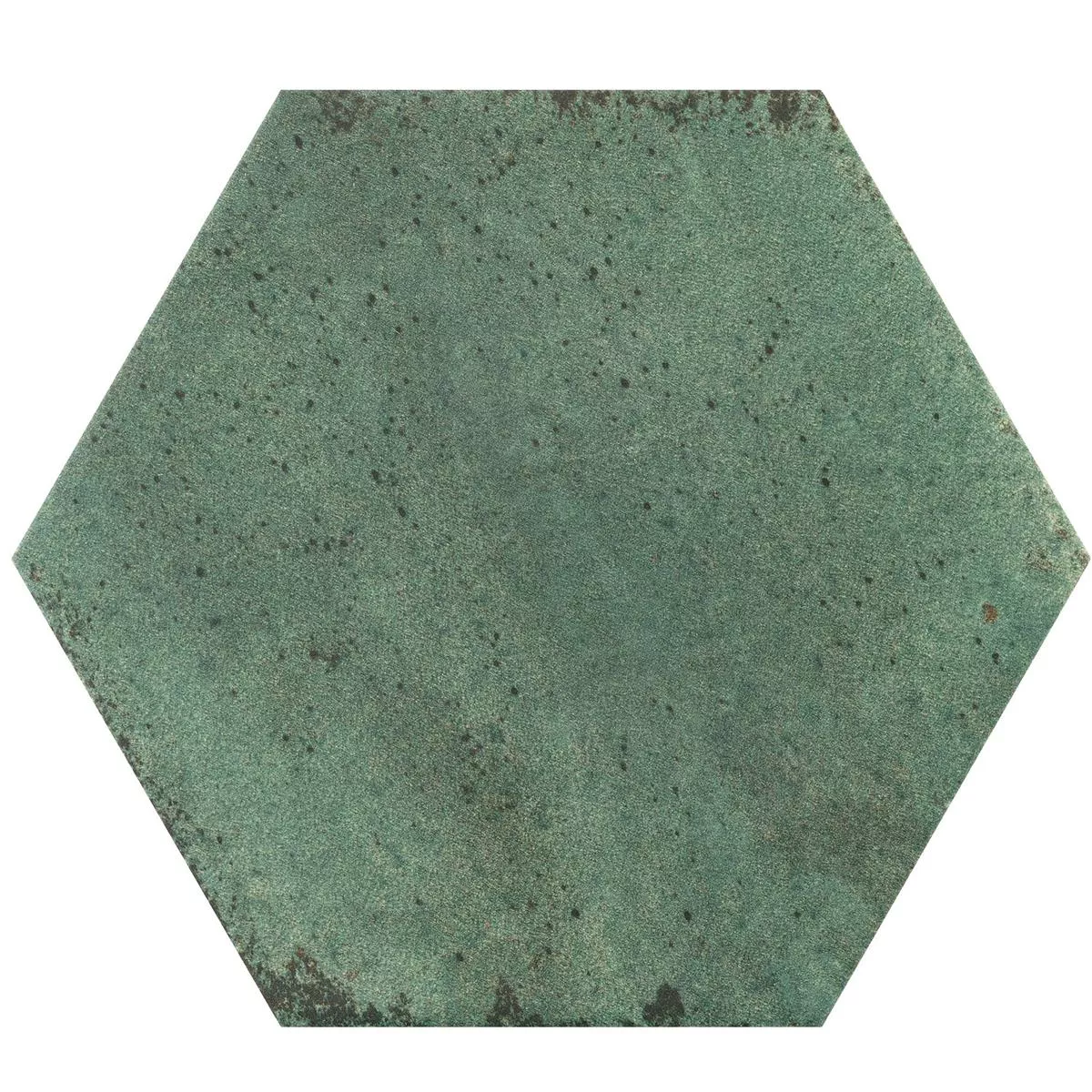 Model din Gresie Arosa Înghețată Hexagon Verde Smarald 17,3x15cm