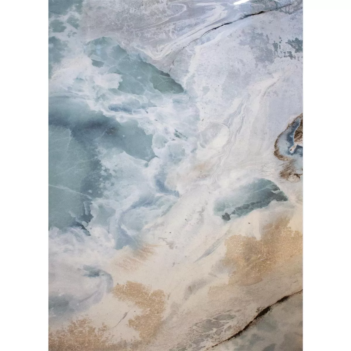 Gresie Nizza Turcoaz Alb Lustruit 60x120 cm Gresie Nizza Turcoaz Alb Lustruit 60x120 cm
