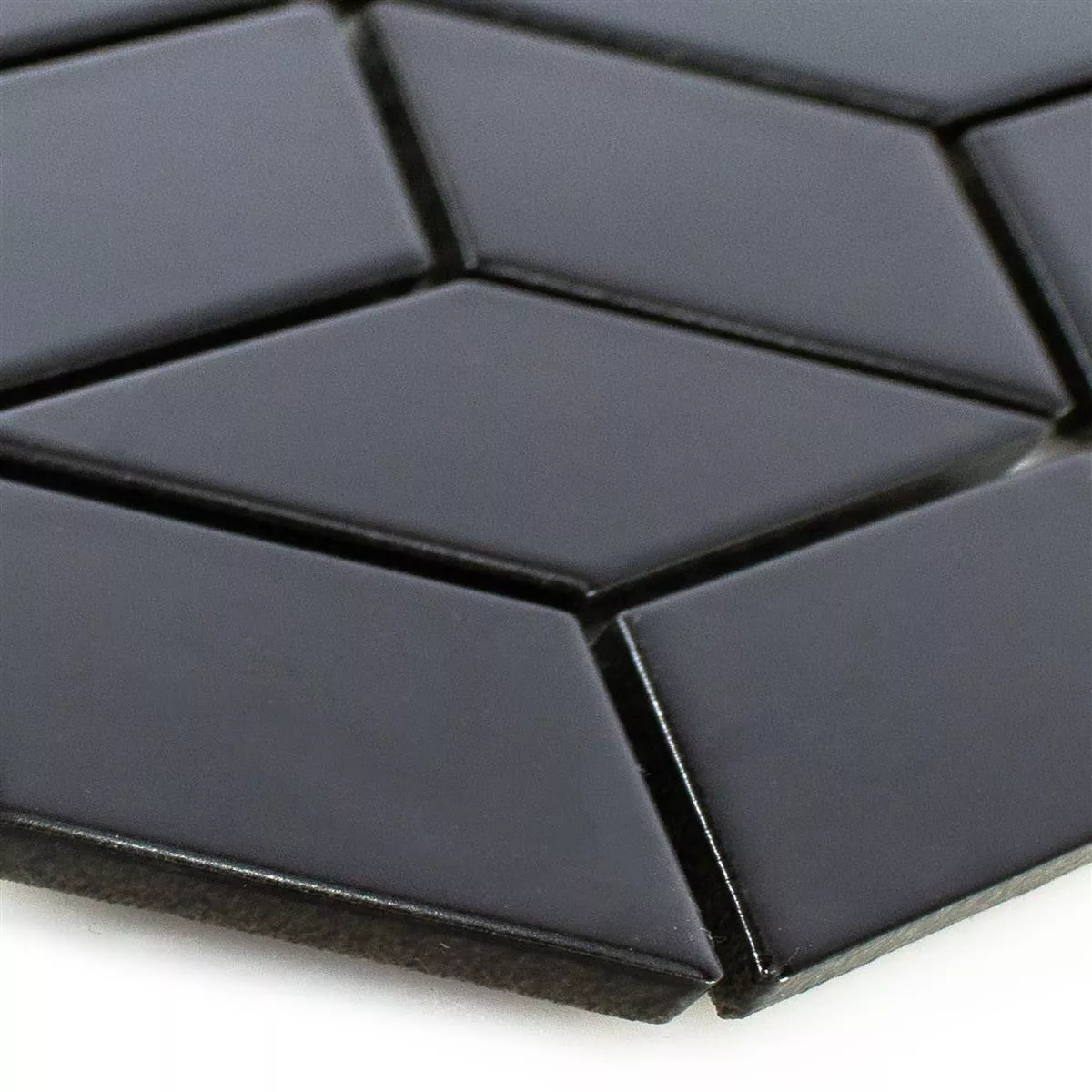 Ceramică Plăci De Mozaic Cavalier 3D Zaruri Înghețată Negru