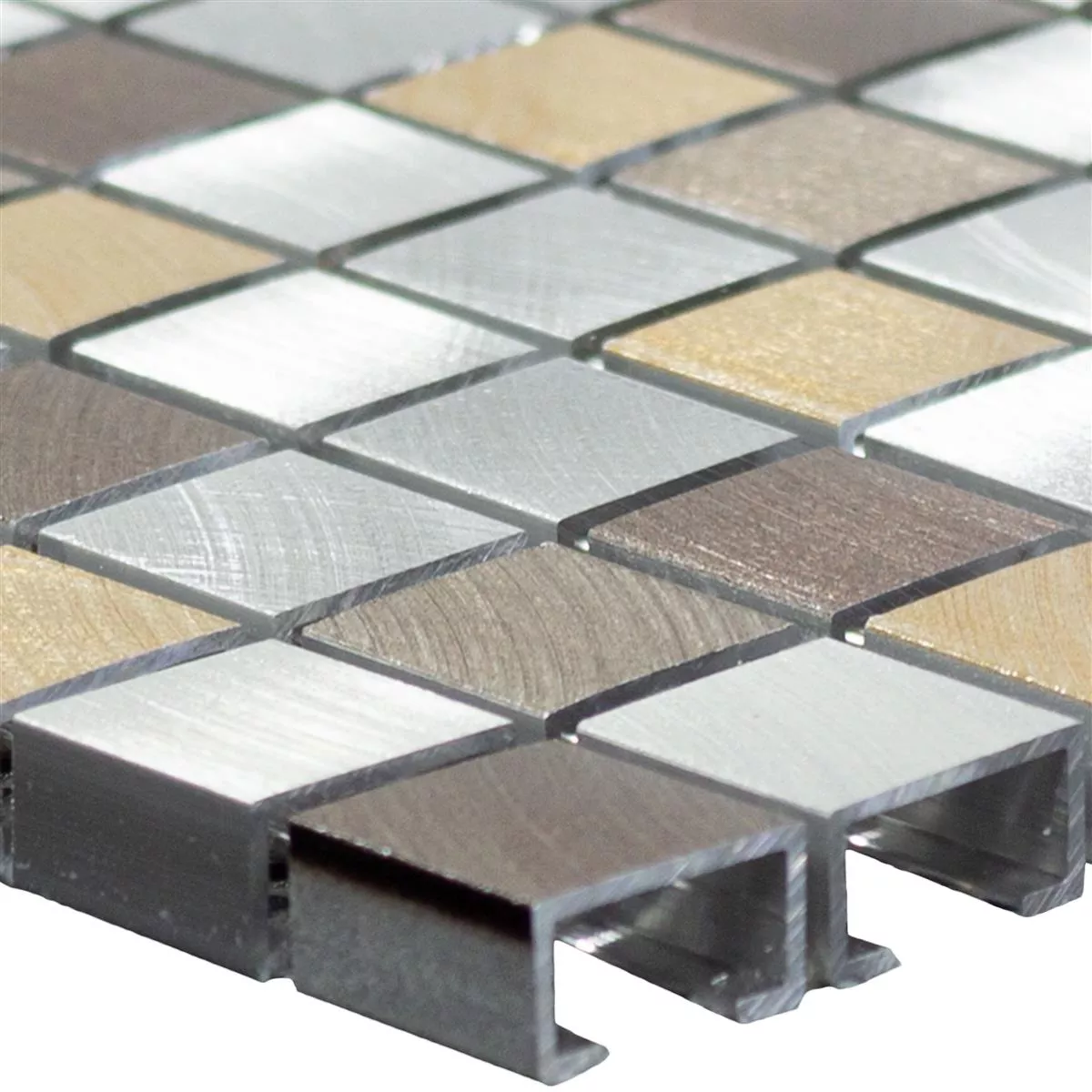 Aluminiu Metal Plăci De Mozaic Techvisto Maro Argint Aluminiu Metal Plăci De Mozaic Techvisto Maro Argint