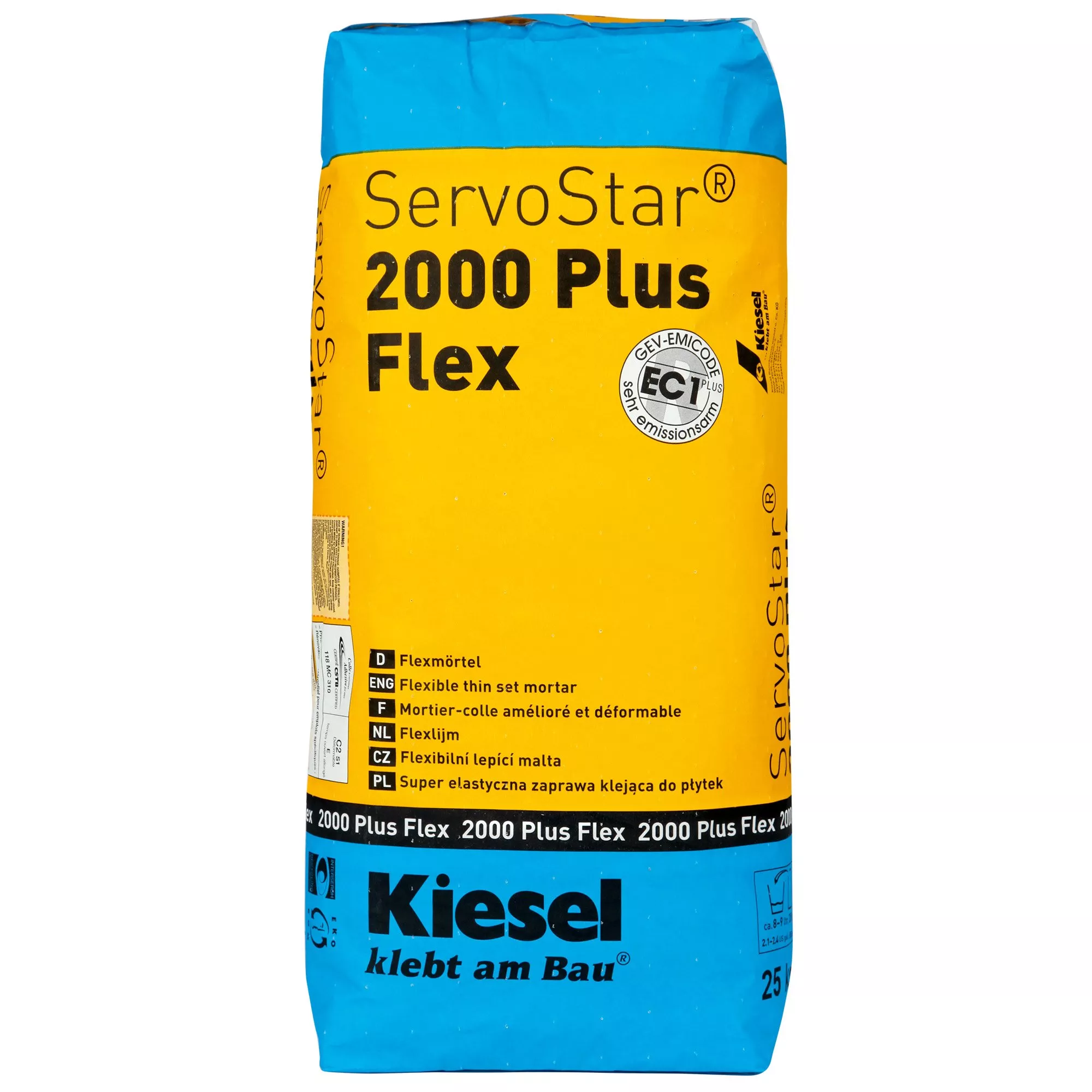 Adeziv pentru faianță Kiesel Servostar 2000 - mortar de ciment în strat subțire flexibil și modificat cu plastic (25KG) Adeziv pentru faianță Kiesel Servostar 2000 - mortar de ciment în strat subțire flexibil și modificat cu plastic (25KG)