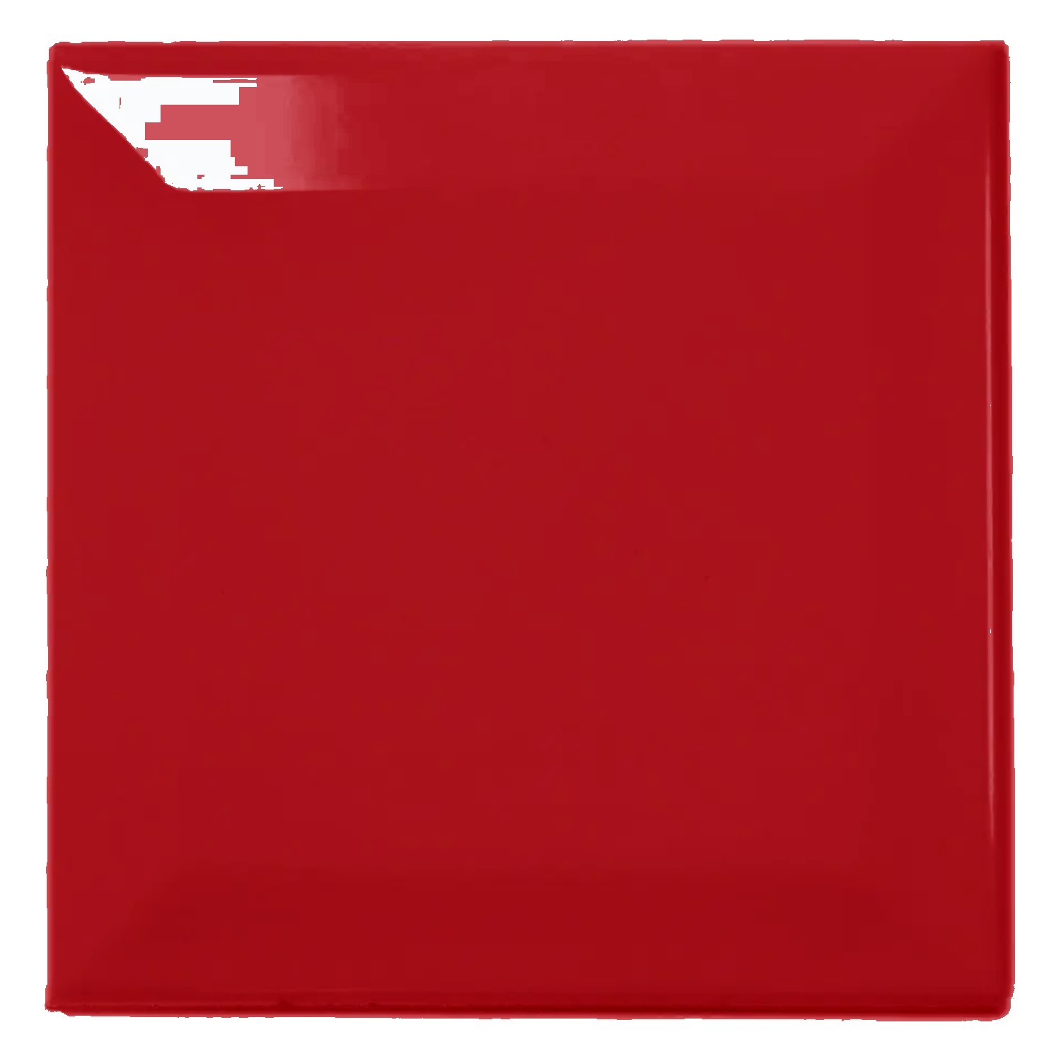 Tigla de metrou Roșu Strălucitor 10x10 cm Fațetă Catarina Fuego