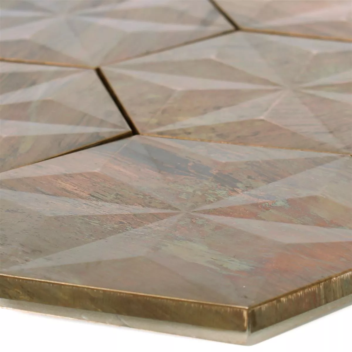 Metal Cupru Plăci De Mozaic Myron Hexagon 3D