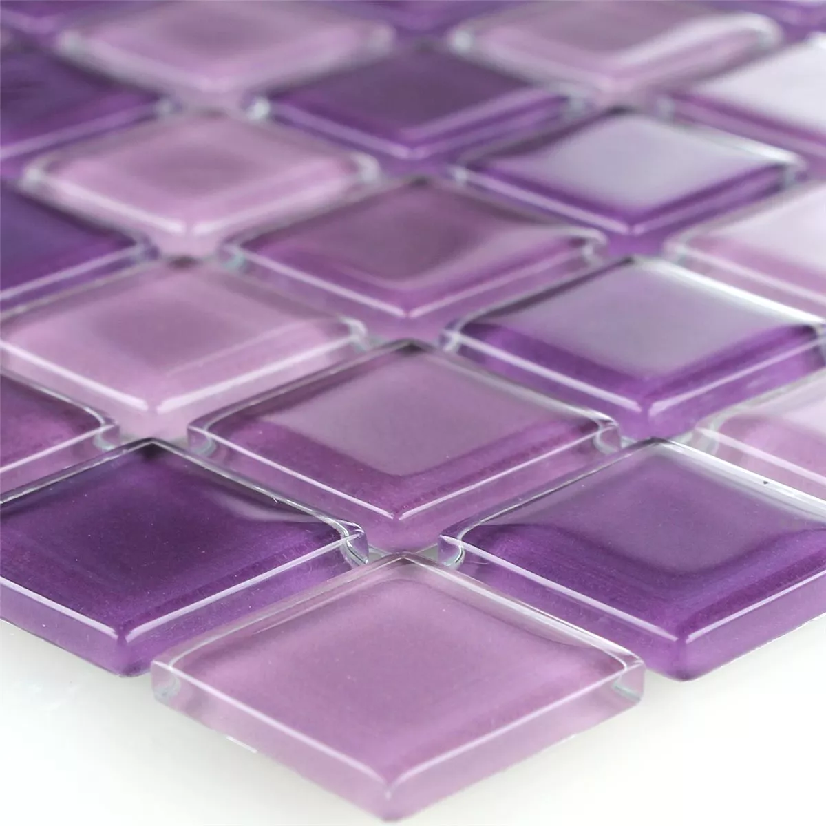 Mozaic De Sticlă Gresie Violet Mix 25x25x4mm