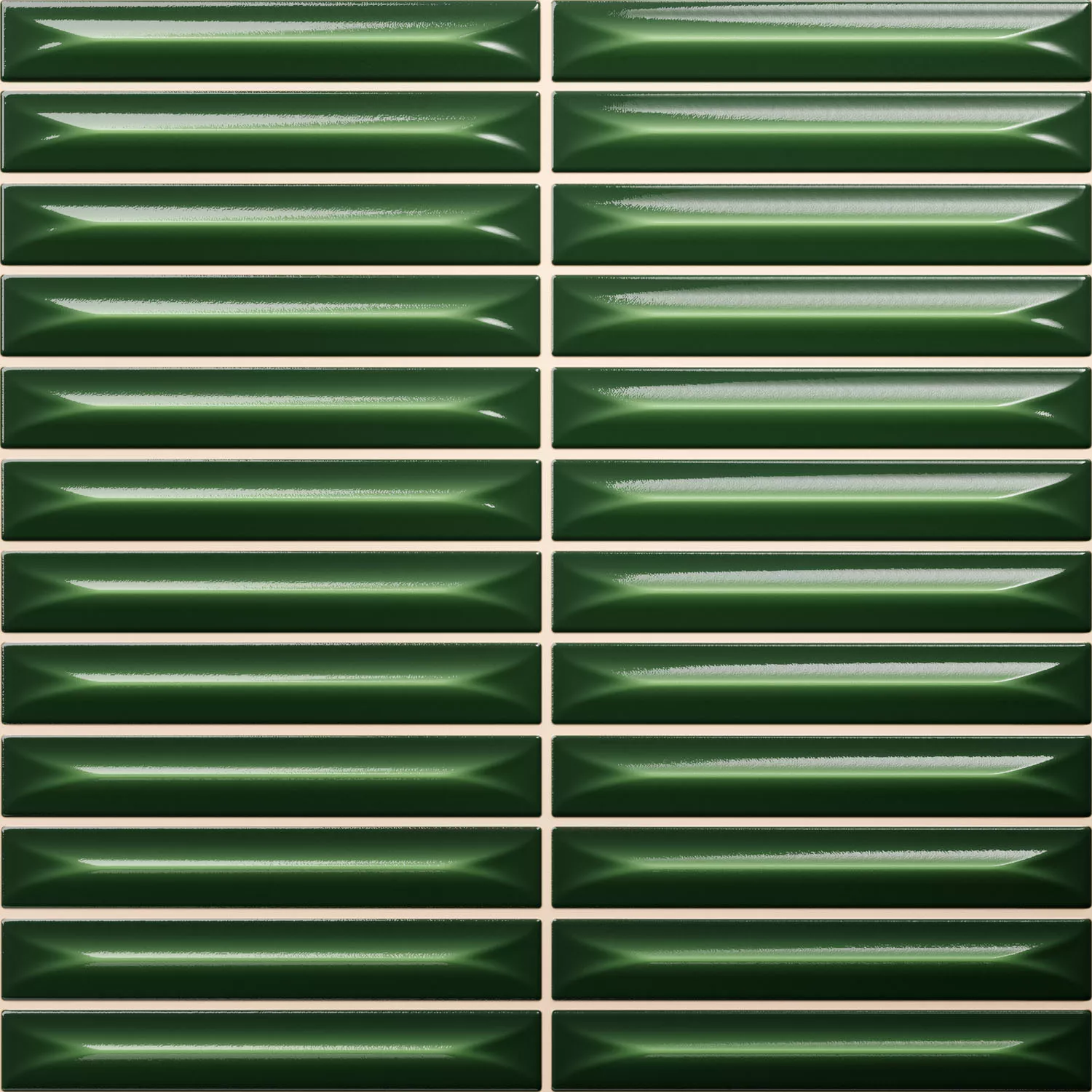 Bevel Victorian Verde Strălucitor Tijă 20x20 cm