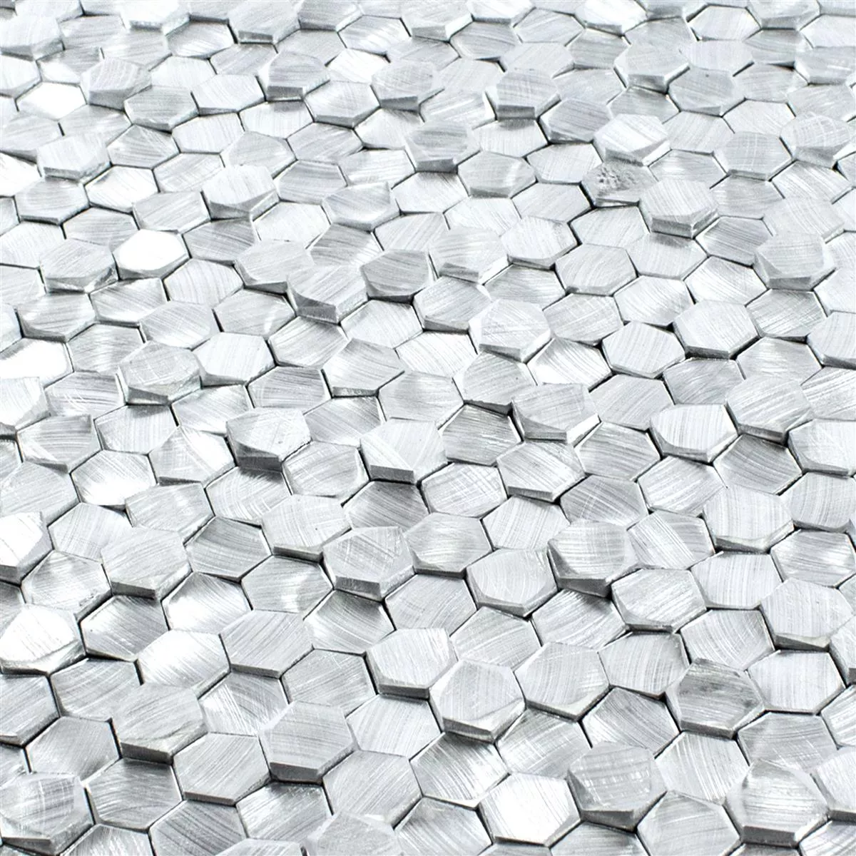 Aluminiu Metal Plăci De Mozaic McAllen Argint